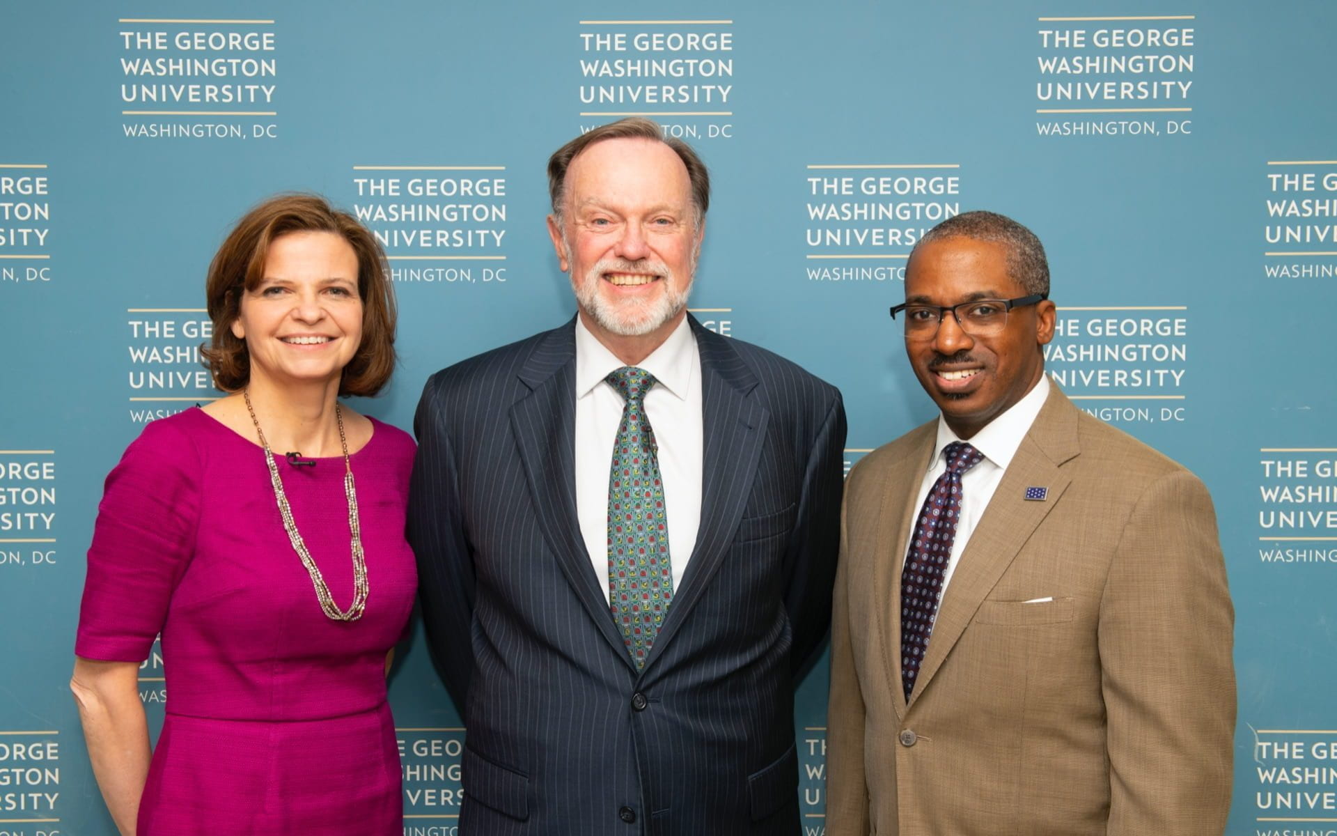 left - Jennifer Cooke, center - Ambassador Tibor Nagy (Assistant Secretary of State for African Affairs), right - Amb. Reuben E. Brigety (Dean, Elliott School of Intl. Affairs)